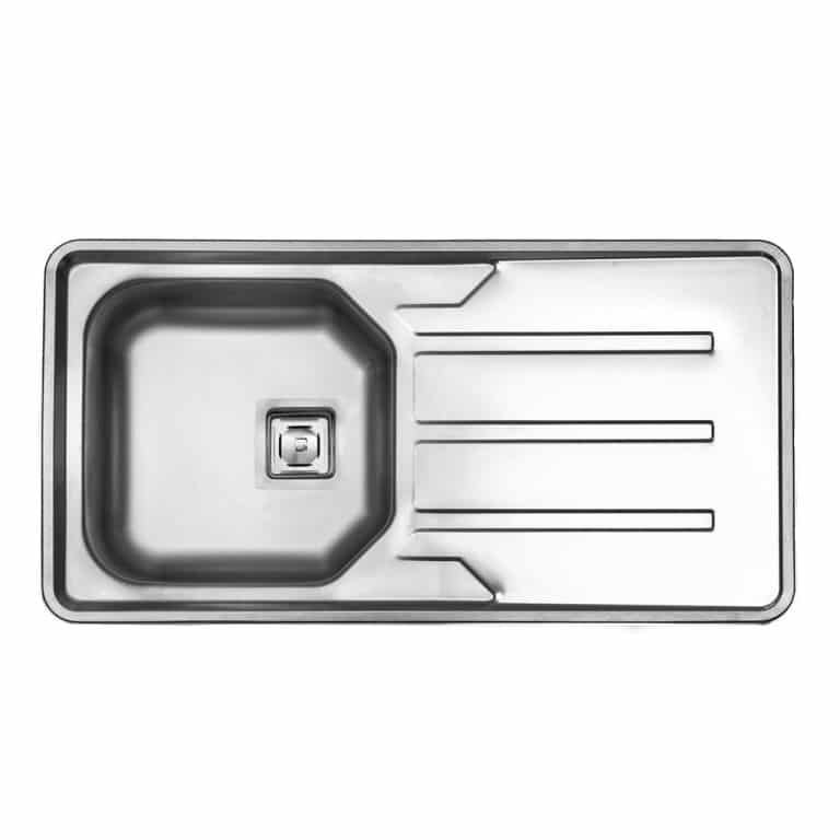 سینک توکار مدل 180 استیل البرز لگن راست