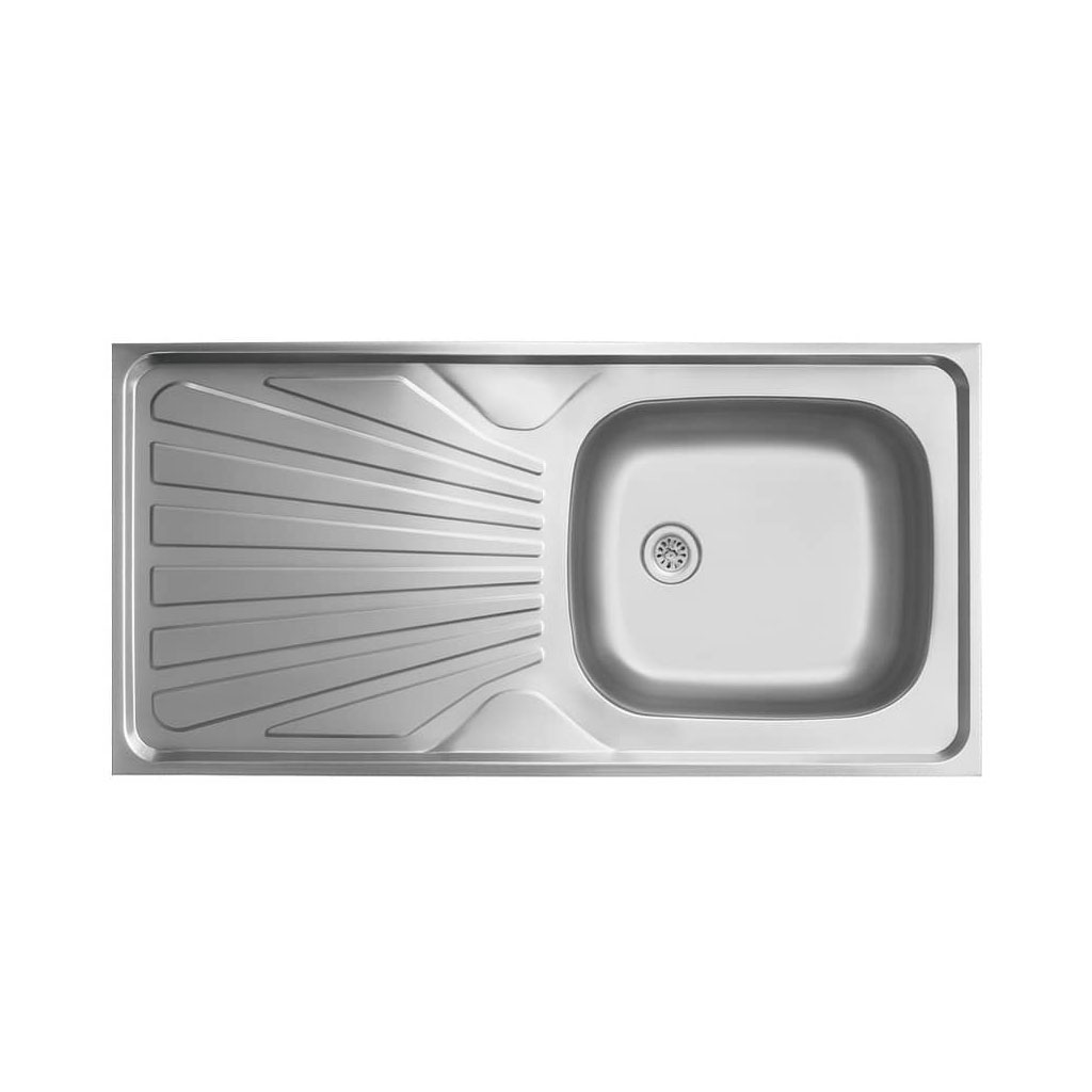 6 ویژگی مهم در خصوص سینک روکار مدل 5.*50*100 یک لگن استیل البرز (نوع پِرِسی)