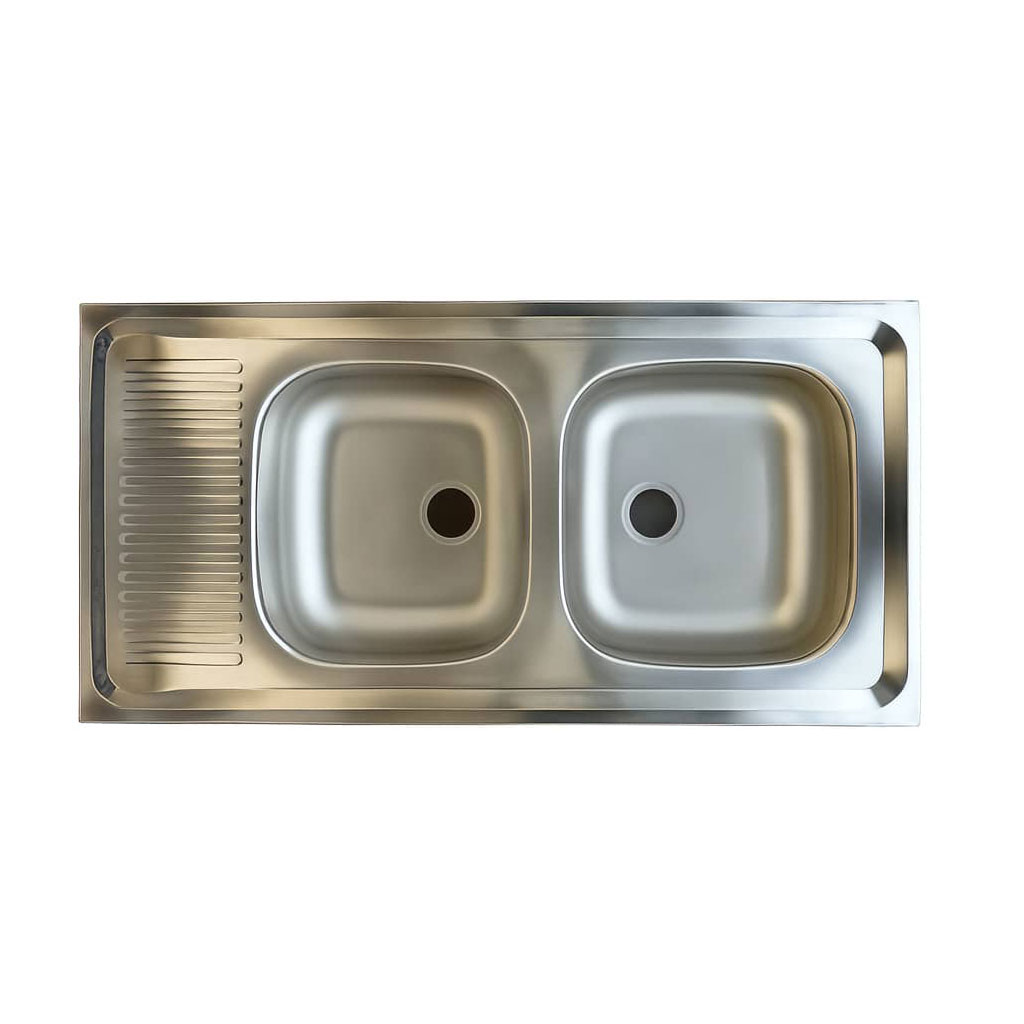 6 ویژگی مهم سینک روکار مدل 4.*50*100 ساحل دو لگن استیل البرز