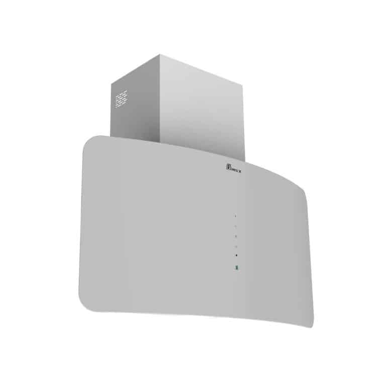 هود مورب 2066 سفید 90 بیمکث؛ طراحی خاص با شیشه منحنی