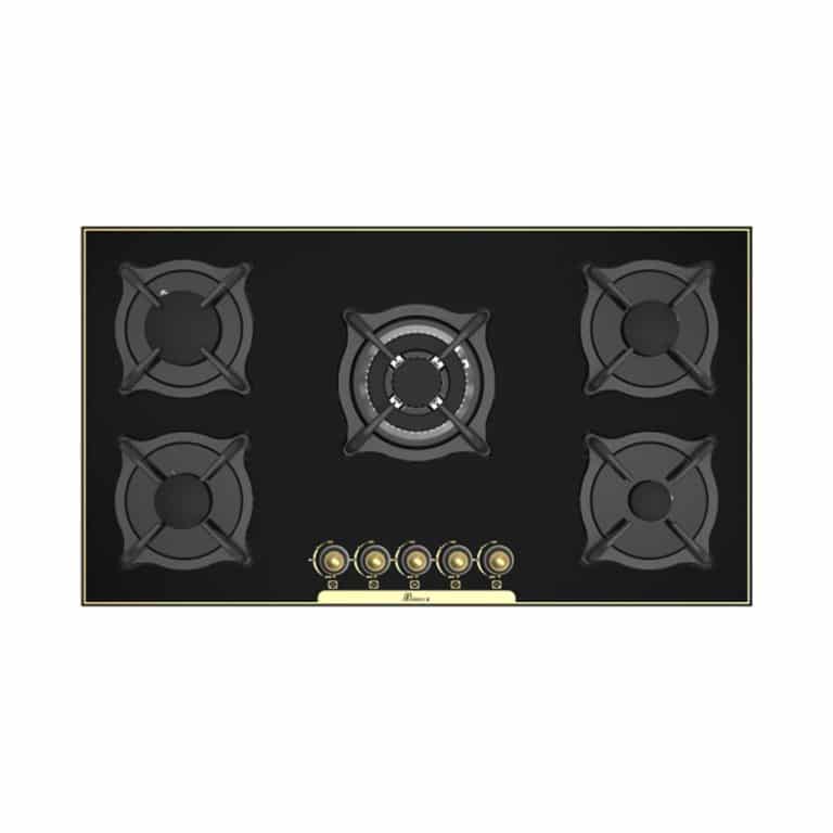 اجاق گاز پنج شعله 5087 طلایی بیمکث ؛ جلوه‌ای لوکس با عملکردی قدرتمند