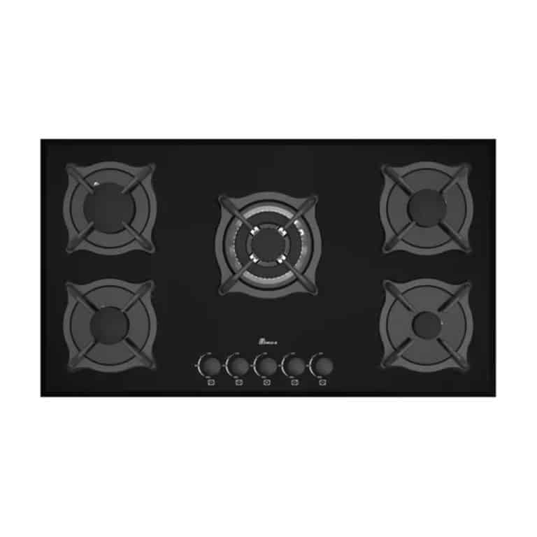 خرید آسان اجاق گاز پنج شعله 5087 مشکی بیمکث