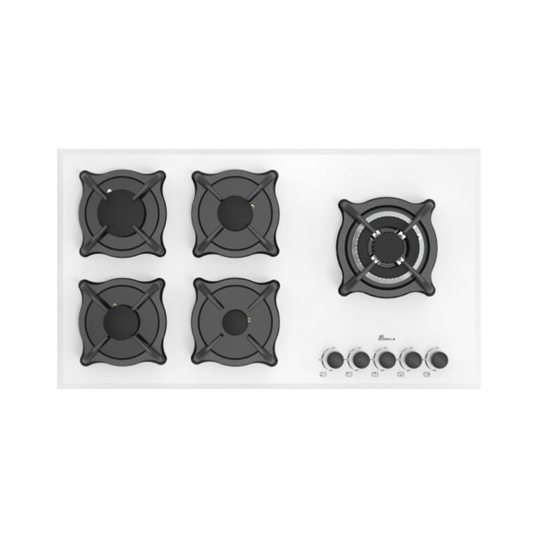 ویژگی های مهم اجاق گاز پنج شعله 5097 سفید بیمکث برای آشپزخانه