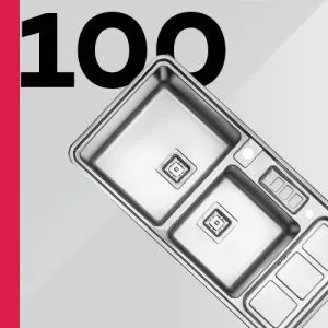 سینک توکار 100 سانت