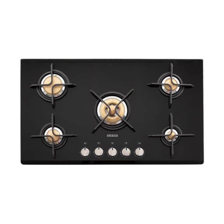 اجاق گاز پنج شعله‌ مدل G5912 استیل البرز — تلفیق ایمنی، قدرت و ظرافت در طراحی